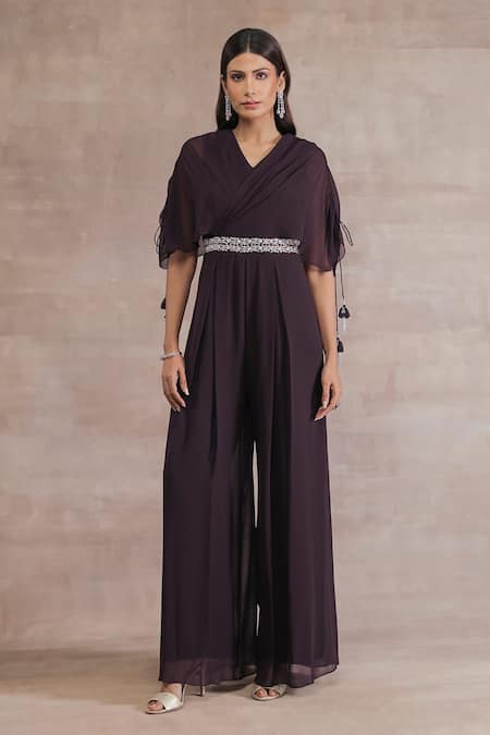 Seema Thukral Pleated Jumpsuit For Kids