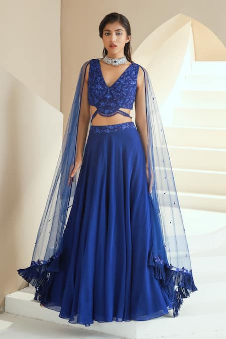 Seema Thukral Floral Embellished Choli Lehenga Set 