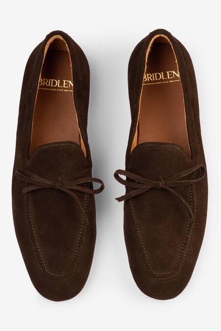 Buy Bridlen Brown Tassel Suede Loafers Online at Aza Fashions Buy_Bridlen_Brown Tassel Suede Loafers_Online_at_Aza_Fashions