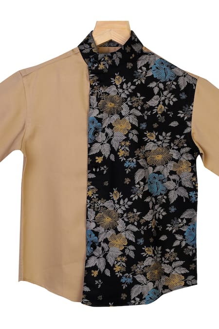 The Blue Morphology Floral Printed Shirt  