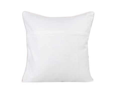 Shop H2h White Cotton Square Cushion Cover Single Pc at Aza Fashions Shop_H2h_White Cotton Square Cushion Cover Single Pc_at_Aza_Fashions