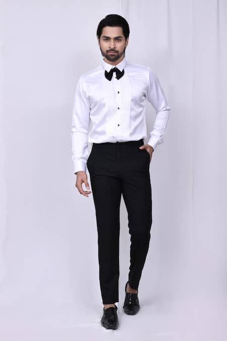 Shop Arihant Rai Sinha White Terrycloth, Satin, Silk Pearls Floral Embroidered Suit And Pant Set Online at Aza Fashions Shop_Arihant Rai Sinha_White Terrycloth, Satin, Silk Pearls Floral Embroidered Suit And Pant Set _Online_at_Aza_Fashions