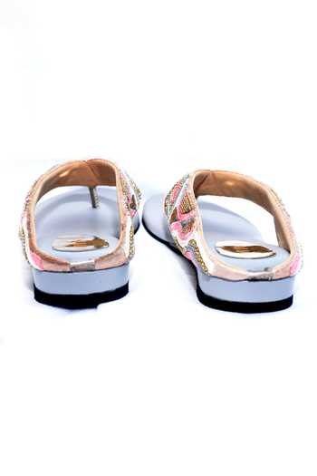 Shop_Foot Fuel_Grey Beads Sujhav Embellished Heels _Online_at_Aza_Fashions