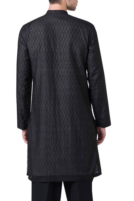Suketdhir Cotton Silk Ikat Kurta 