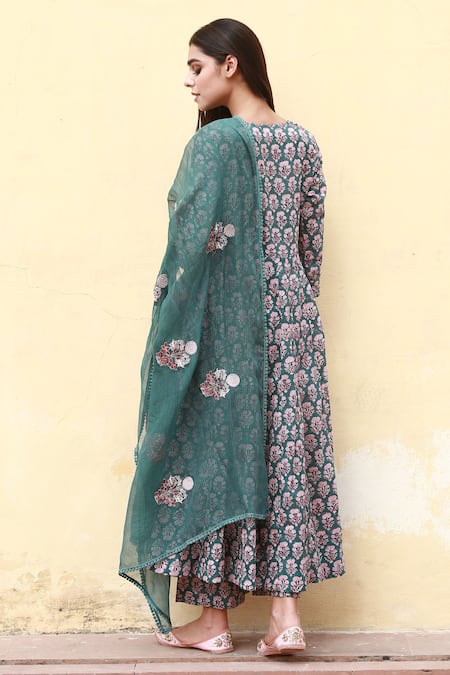 Gulabo Jaipur Floral Print Anarkali Set 