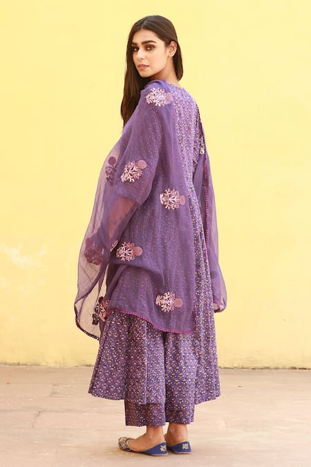 Gulabo Jaipur Floral Print Anarkali Set 