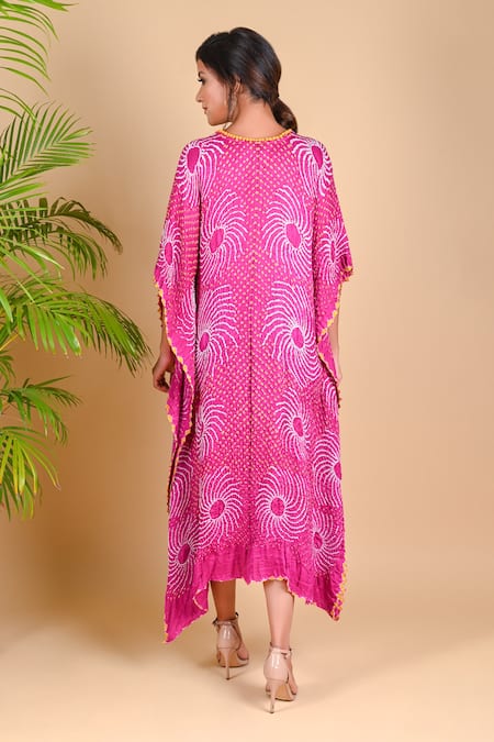 Shop Dyelogue Black Gajji Silk Round Bandhani Dress at Aza Fashions Shop_Dyelogue_Black Gajji Silk Round Bandhani Dress _at_Aza_Fashions