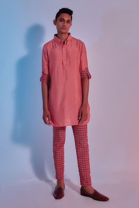 SVA by Sonam & Paras Modi Silk Kurta & Pant Set 