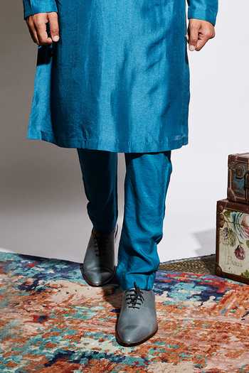 Buy Sva By Sonam & Paras Modi Blue Silk Kurta And Pant Online at Aza Fashions Buy_Sva By Sonam & Paras Modi_Blue Silk Kurta And Pant_Online_at_Aza_Fashions