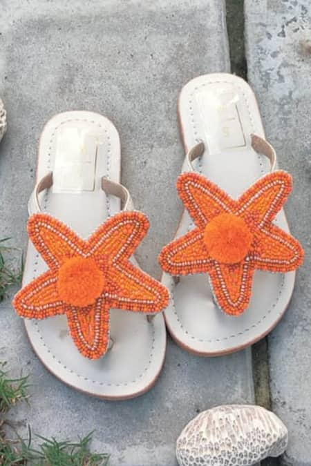 SANDALWALI Lucy Beaded Starfish Sandals 