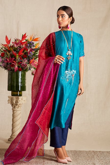 Bhusattva Organic Silk Kurta Set 