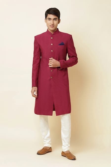 Spring Break Silk Sherwani Set 