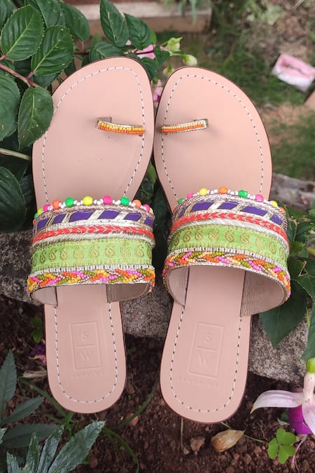 SANDALWALI  Embroidered Sandals 