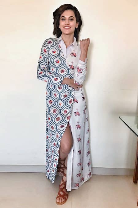 Swati Vijaivargie Printed Wrap Dress 