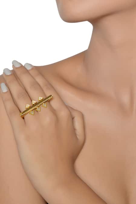 Two Finger Ring - Real Gold | Best Online Shop – FrostNYC