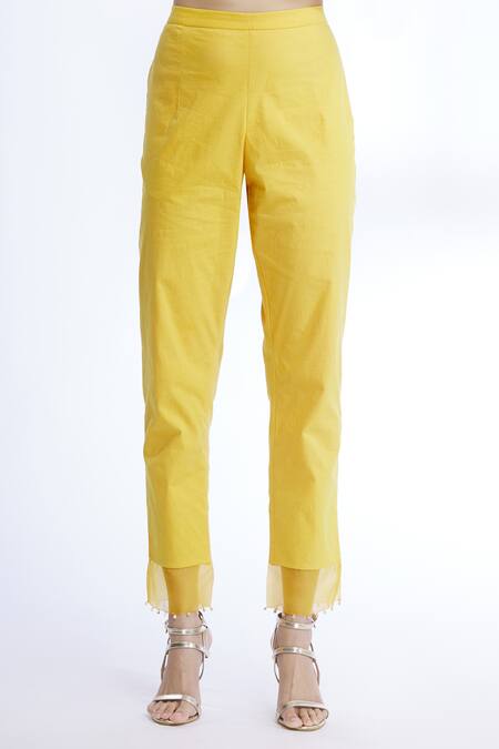 Shop_Sozenkari_Orange Cotton Lycra, Pure Chanderi, Gajji Embroidered Anarkali Set _Online_at_Aza_Fashions