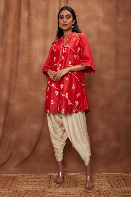 SHEESHAM- Women Ethnic Jacket, Kurta and Dhoti Pant Set Viscose  Rayon(BLACK-s) : Amazon.in: Fashion