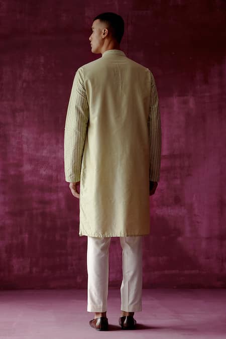 Pouli Pret Silk Thread Embroidered Kurta 