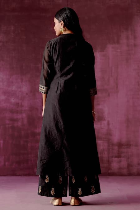 Pouli Pret Chanderi Kurta Pant Set 