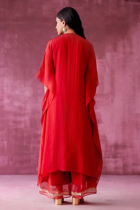 Pouli Pret Embroidered Kaftan & Pant Set 