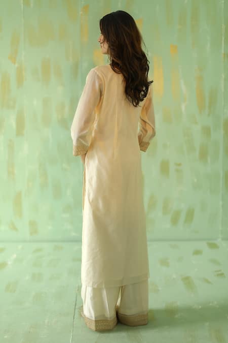 Pouli Pret Chanderi Kurta Pant Set 