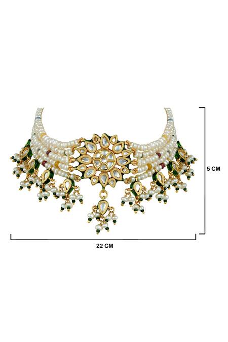 Anayah Jewellery Beaded Multi-strand Choker Online at Aza Fashions Anayah Jewellery_Beaded Multi-strand Choker_Online_at_Aza_Fashions