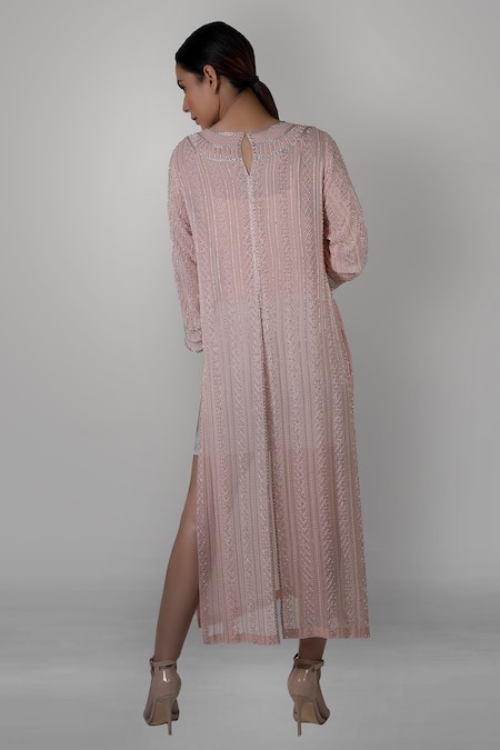 Kavita D Pure Silk Georgette Embroidered Tunic 