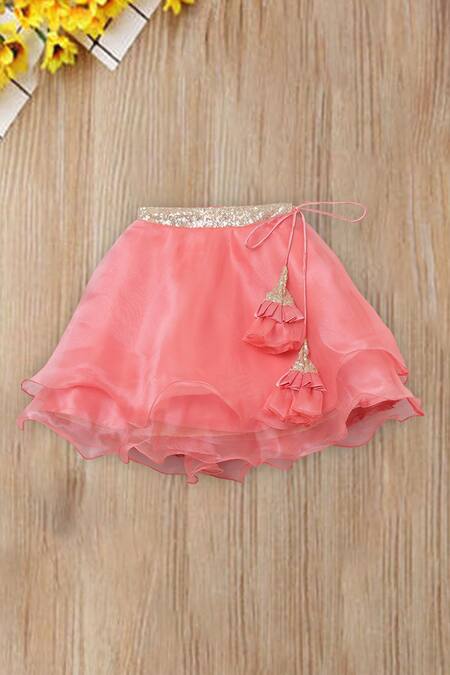 Shop Tutus By Tutu Pink Organza, Satin, Crepe Sequins, Ruffles Embellished Lehenga Set Online at Aza Fashions Shop_Tutus By Tutu_Pink Organza, Satin, Crepe Sequins, Ruffles Embellished Lehenga Set _Online_at_Aza_Fashions