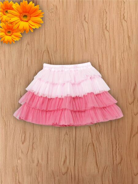 Tutus By Tutu_White Crepe Satin Embellished Skirt Set_Online_at_Aza_Fashions