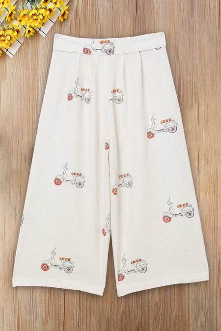 Tutus By Tutu_Beige Organic Cotton Pant Set _Online_at_Aza_Fashions