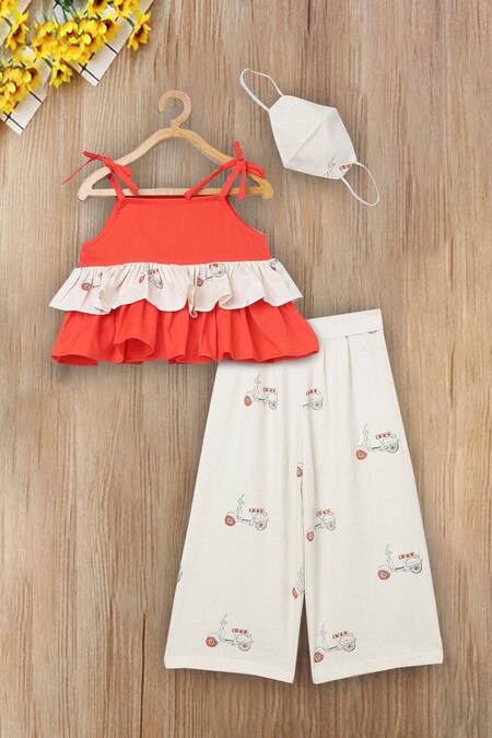 Buy_Tutus By Tutu_Beige Organic Cotton Pant Set _Online_at_Aza_Fashions