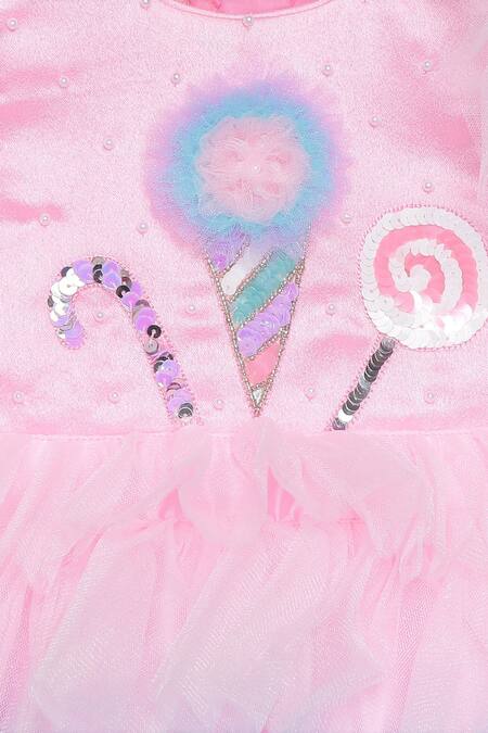 Tutus By Tutu_Multi Color Crepe, Cotton, Tulle Layered Frill Gown_Online_at_Aza_Fashions