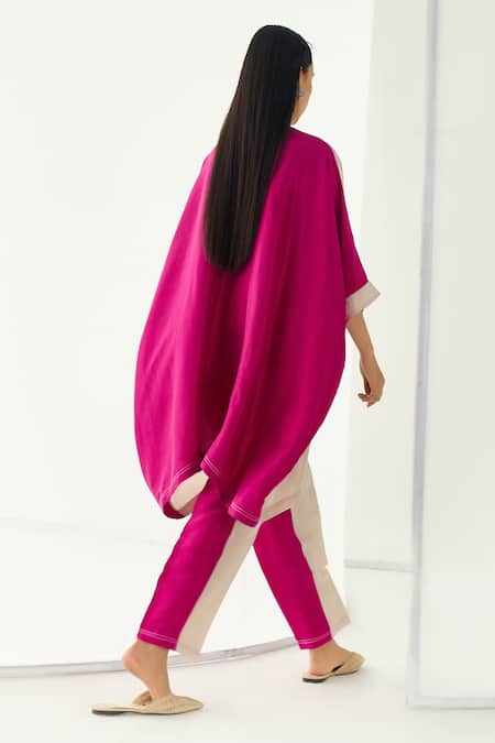 Twinkle Hanspal Colour Block Kaftan & Pant Set 