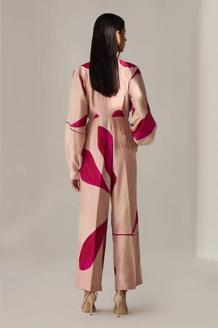 Twinkle Hanspal Printed Tie Up Jumpsuit 