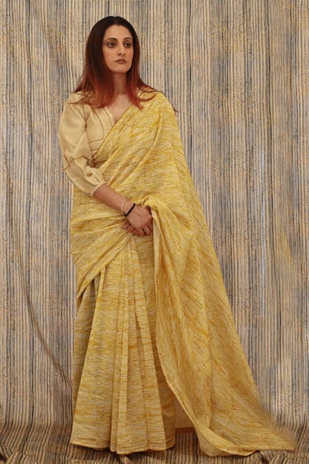 Til Silk Chanderi Printed Saree With Blouse 