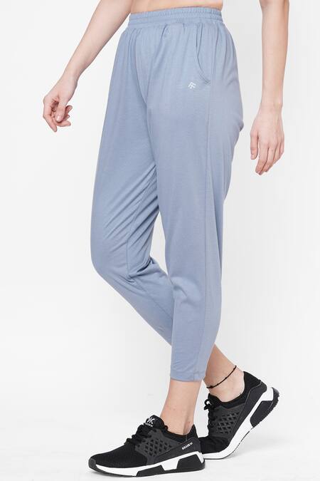 Buy Tuna London - {Tuna Active} Blue Cotton Yoga Pant Online at Aza Fashions Buy_Tuna London - {Tuna Active}_Blue Cotton Yoga Pant _Online_at_Aza_Fashions