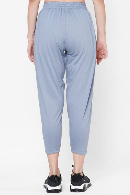 Shop Tuna London - {Tuna Active} Blue Cotton Yoga Pant Online at Aza Fashions Shop_Tuna London - {Tuna Active}_Blue Cotton Yoga Pant _Online_at_Aza_Fashions