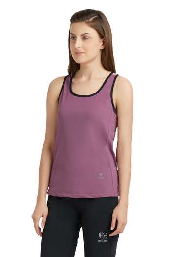 Shop_Tuna London - {Tuna Active}_Purple Round Neck Tank Top _Online_at_Aza_Fashions
