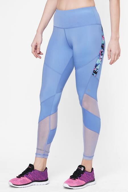Tuna London - {Tuna Active} Blue Sheer Panel Leggings  4