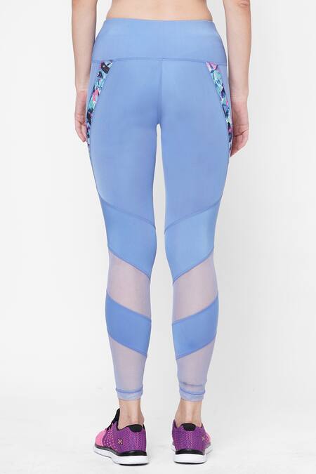 Tuna London - {Tuna Active} Blue Sheer Panel Leggings  5