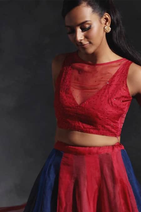 Charkhee Chanderi Bridal Lehenga Set 