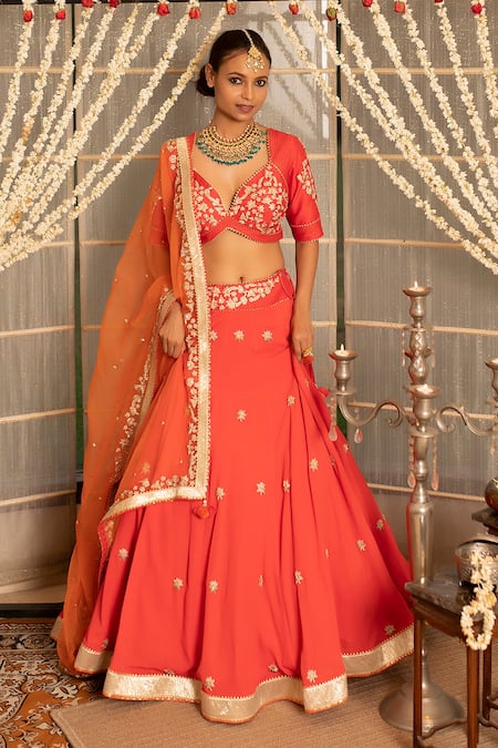 Tanu Malhotra Embroidered Lehenga Set 