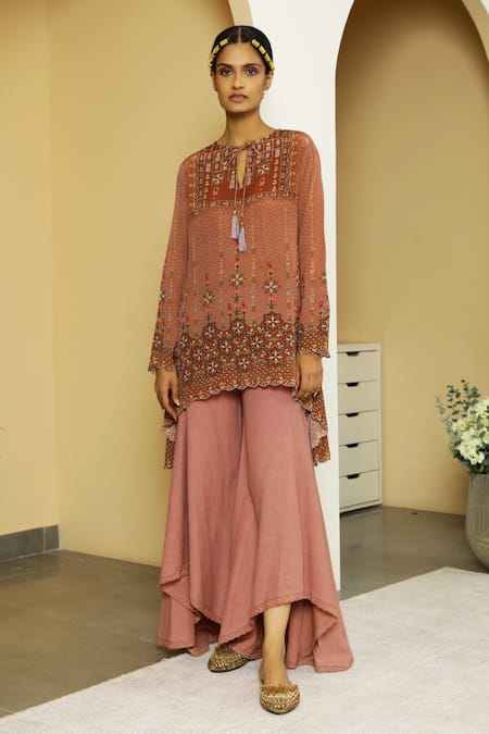 Kalista Tahira Tunic & Flared Pant Set 