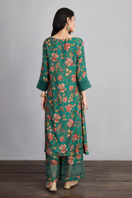 Torani Sheesham Aroha Floral Print Kurta Set 