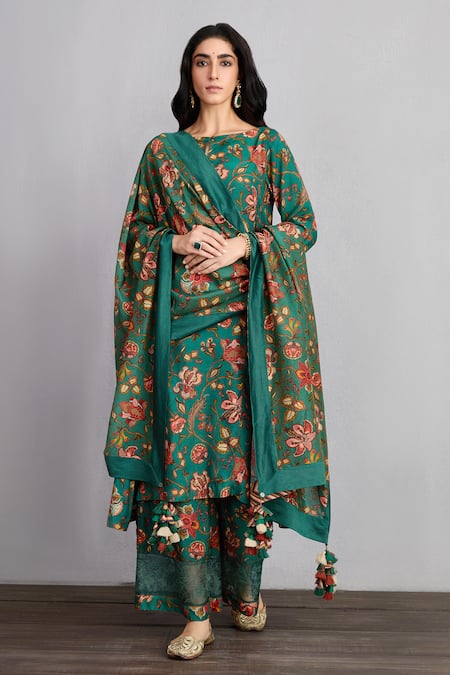 Torani Sheesham Aroha Floral Print Kurta Set 