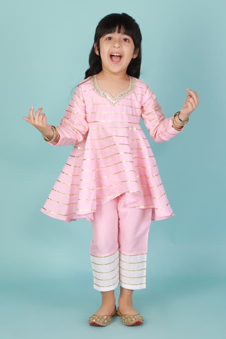 TINY PANTS Asymmetric Kurta & Pant Set 
