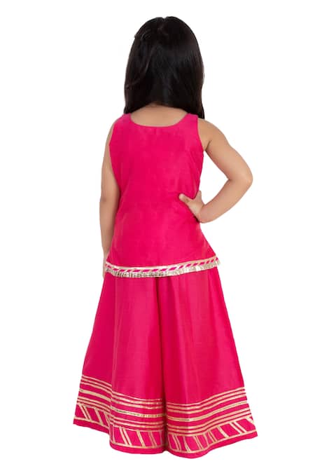 Tiny Pants Gota Patti Embroidered Kurta & Sharara Set 