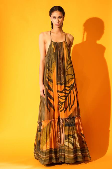 Nikita Mhaisalkar Tropical Print Gown 