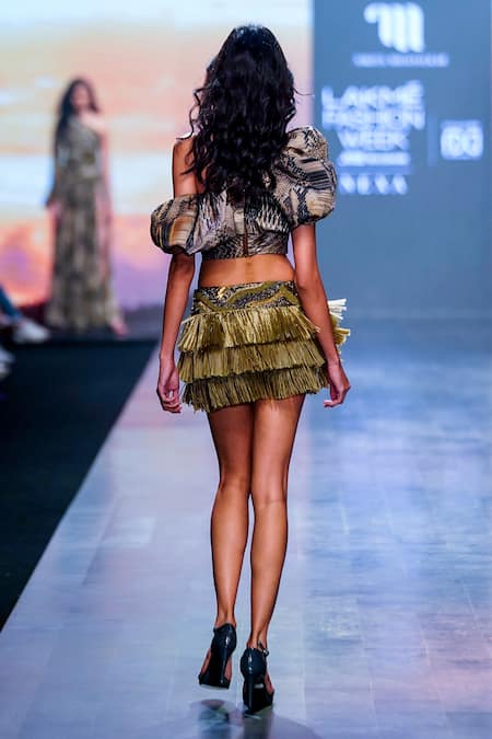Nikita Mhaisalkar African Baroque Embroidered Skirt 