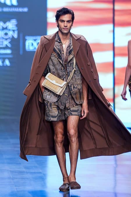 Nikita Mhaisalkar Notched Lapel Trench Coat 